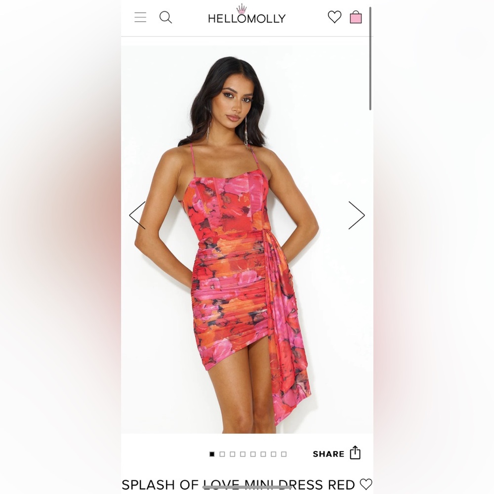 HELLO MOLLY “splash of love mini dress”